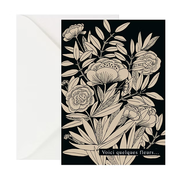 Carte postale - Voici quelques fleurs