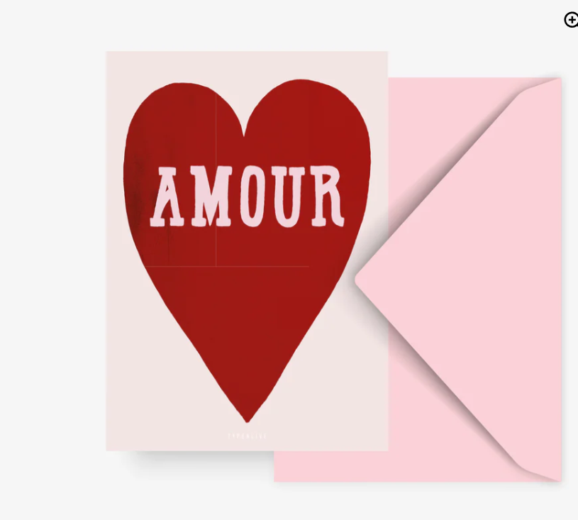 Carte postale - Coeur Amour