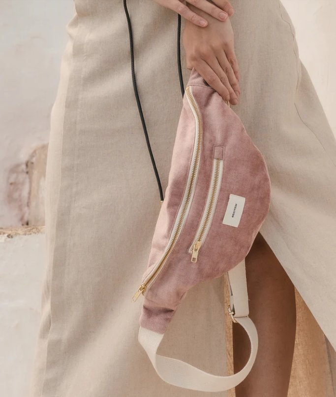 Sac banane RECITEM - Vieux rose