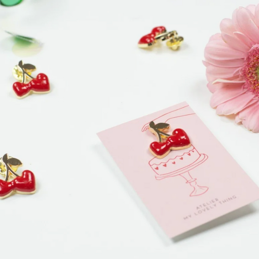 Pin's Coeurs cerises