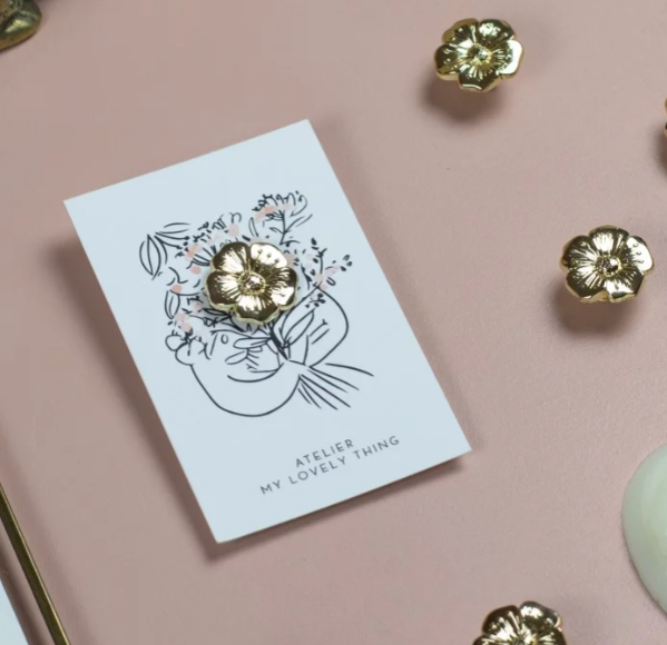 Pin's "Bouton d'or"