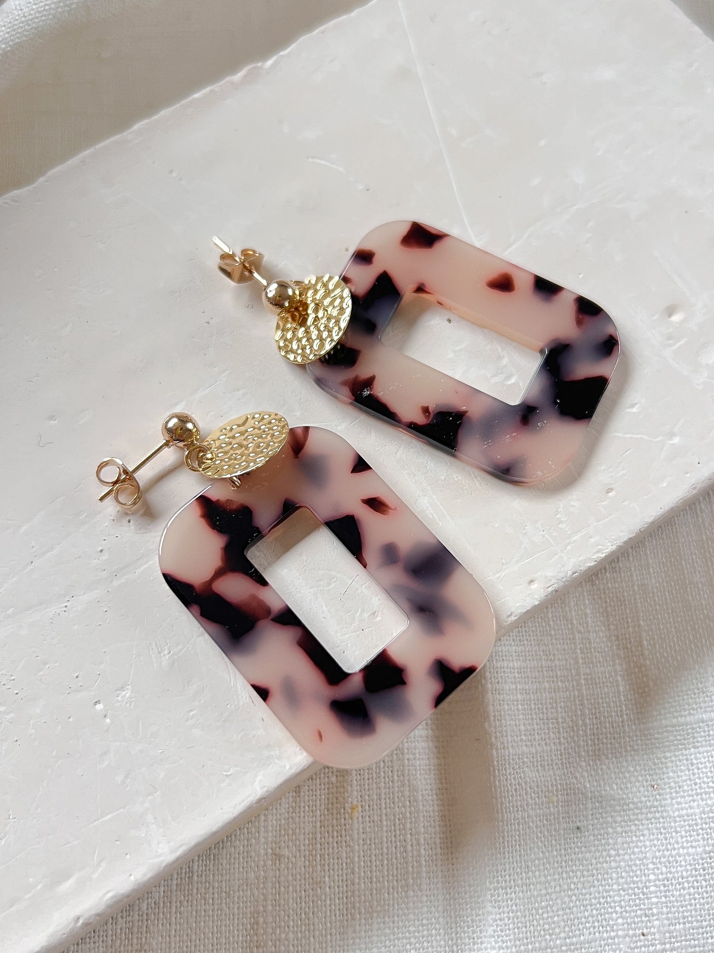 Boucles d'oreilles GINETTE Rectangle