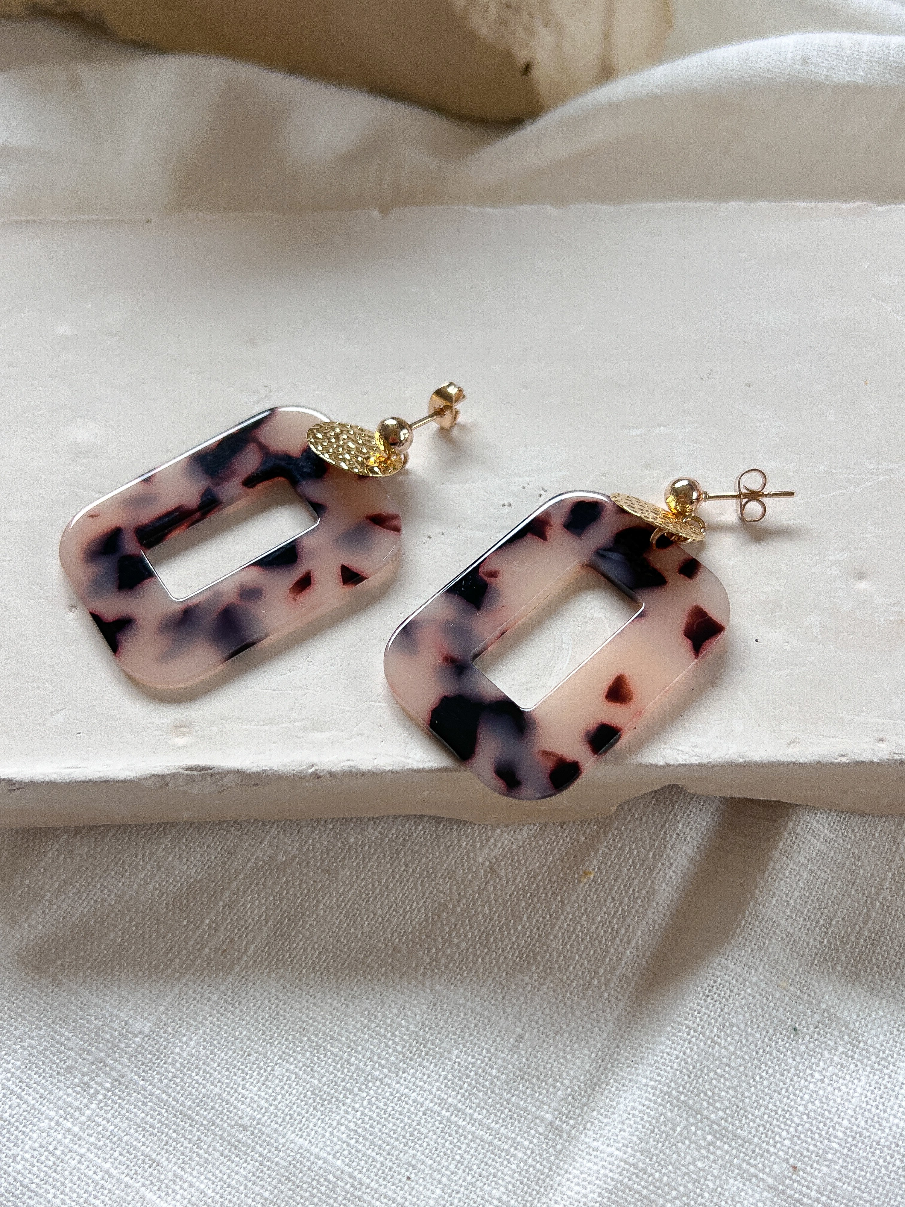 Boucles d'oreilles GINETTE Rectangle