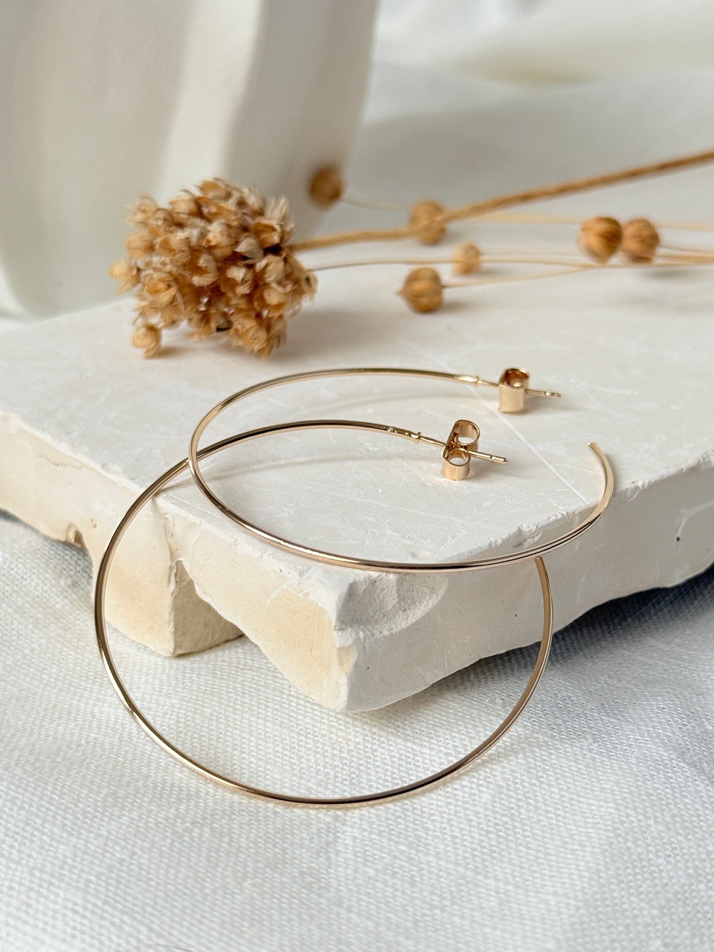 Boucles d'oreille JILL Lisse