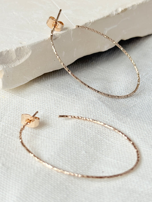 Boucles d'oreille JILL Texturé