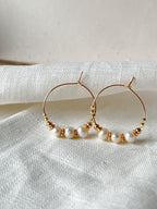 Boucles d'oreilles EVE 3 perles