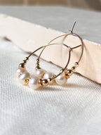 Boucles d'oreilles EVE 3 perles