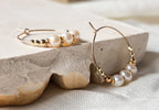 Boucles d'oreilles EVE 3 perles