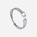 Bracelet maillon lien - BLANC ET MARINE - Le Vent à la Française