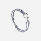 Bracelet maillon lien - BLANC ET MARINE - Le Vent à la Française
