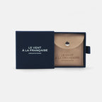 Bracelet maillon lien - RAYE BEIGE BLEU - Le Vent à la Française