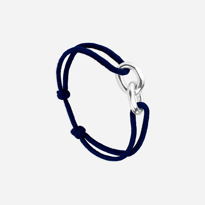Bracelet maillon plat - MARINE - Le Vent à la Française