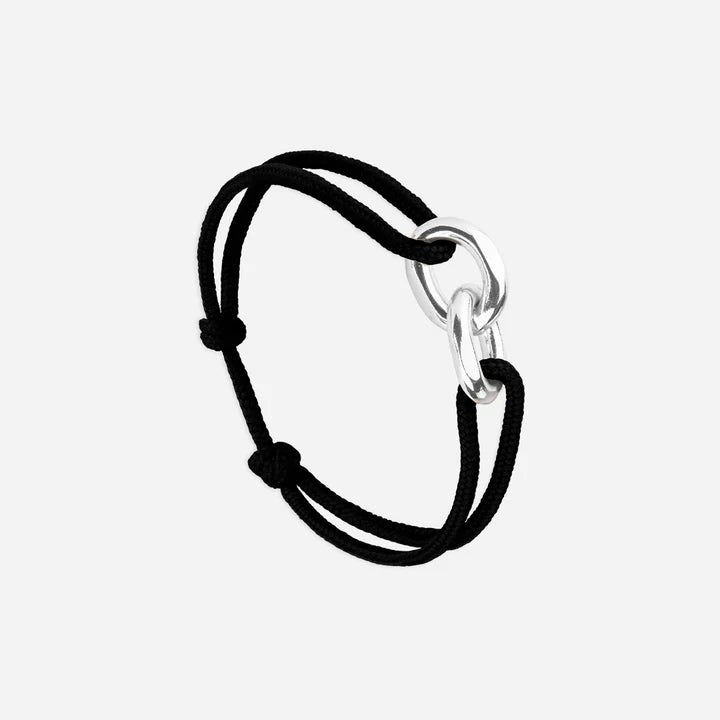 Bracelet maillon lien - NOIR - Le Vent à la Française