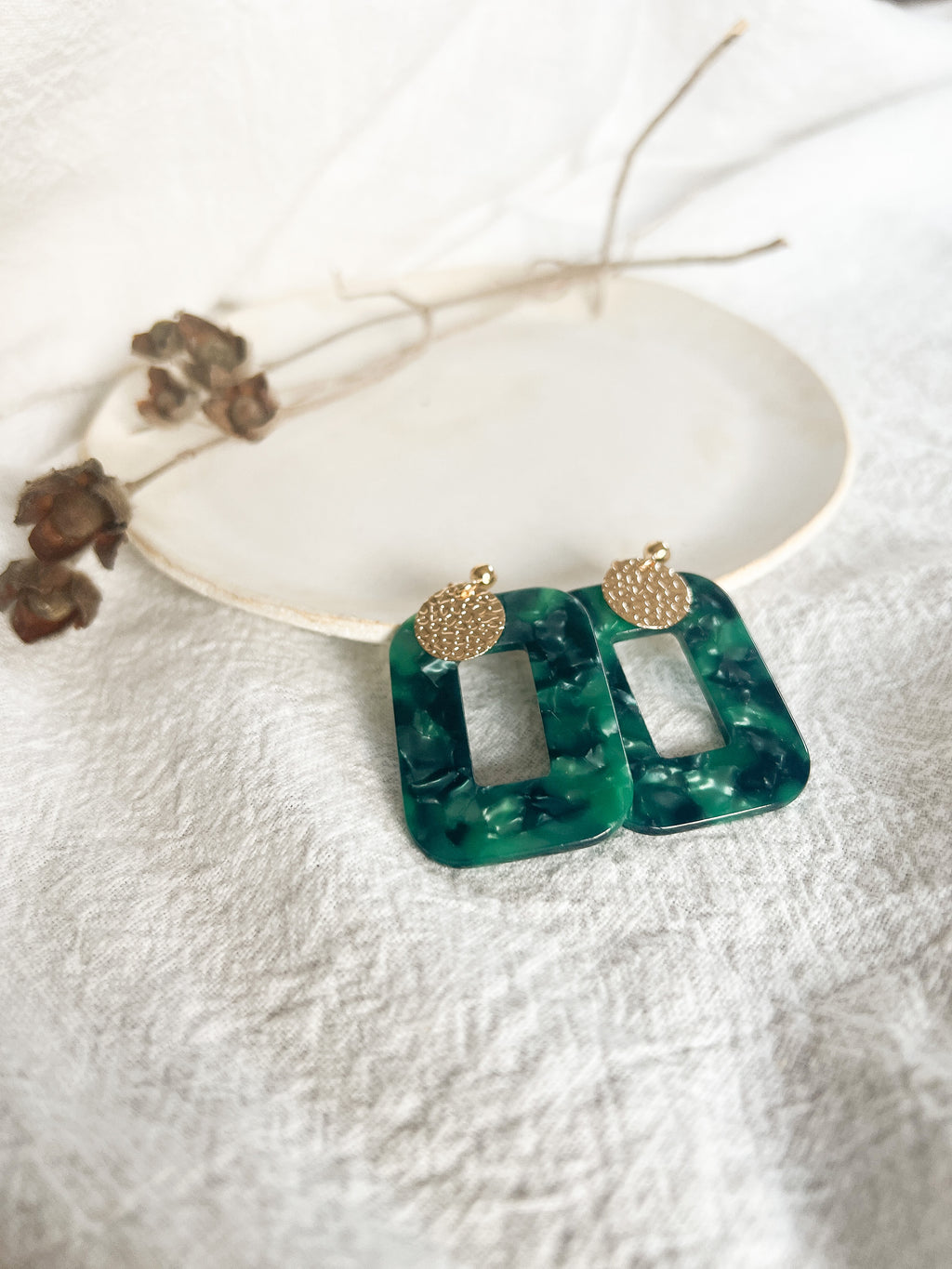 Boucles d'oreilles GINETTE Rectangle