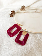 Boucles d'oreilles GINETTE Rectangle